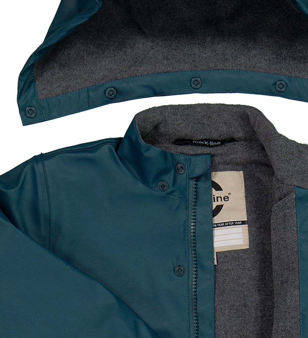 Mikk-Line Rainwear w. Fleece/Suspenders - w. Suspenders - PU - R