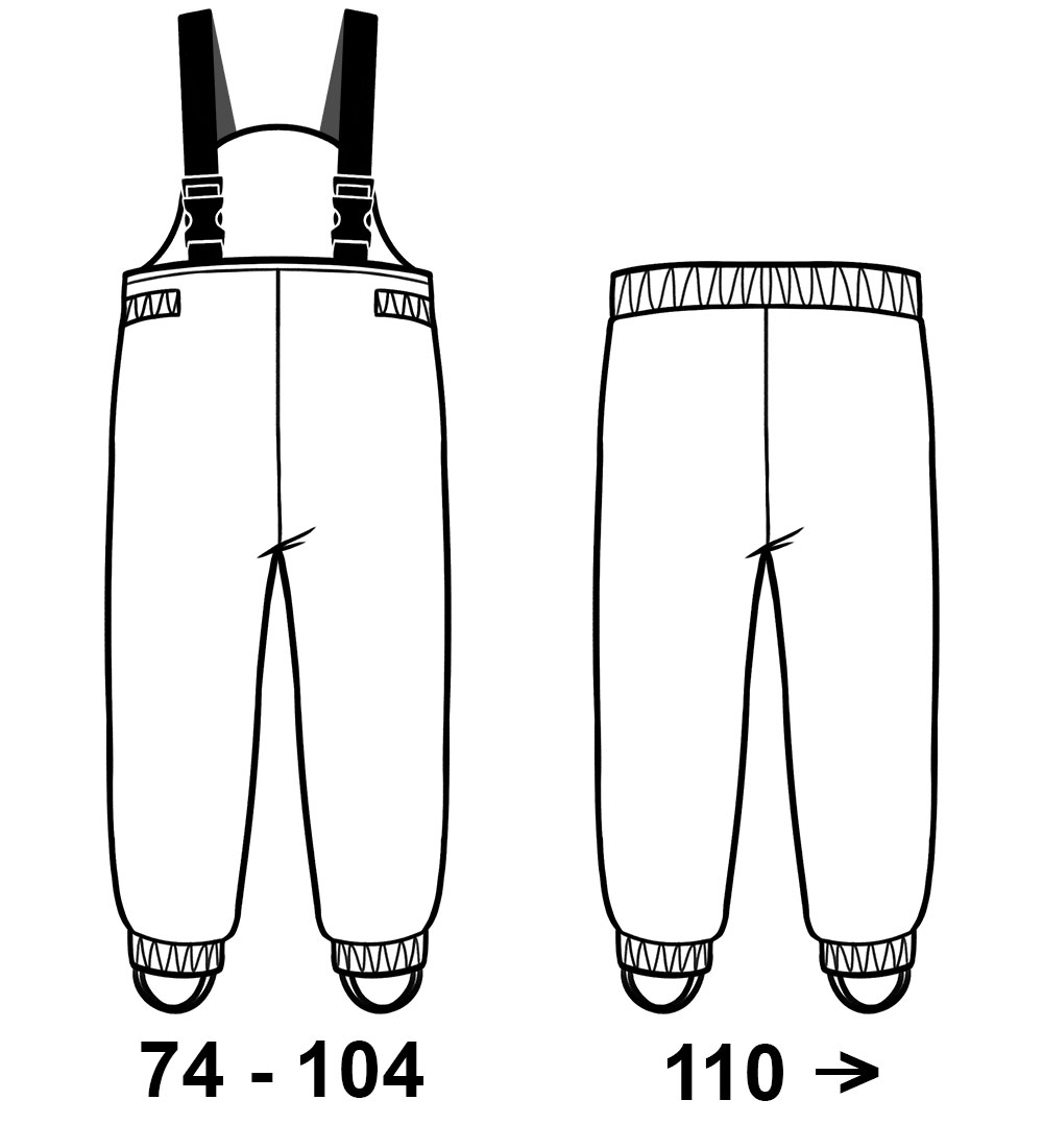 Mikk-Line Regenkleidung m. Fleece/Träger - PU - Recycelt - Nahez