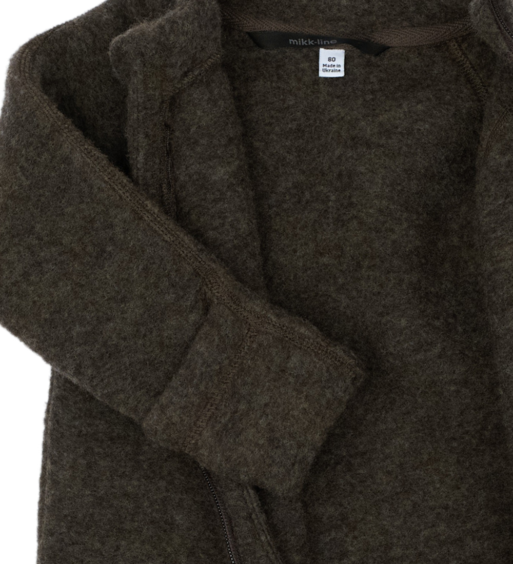 Mikk-Line Útigalli - Ull - Noos - Dark Brown Melange