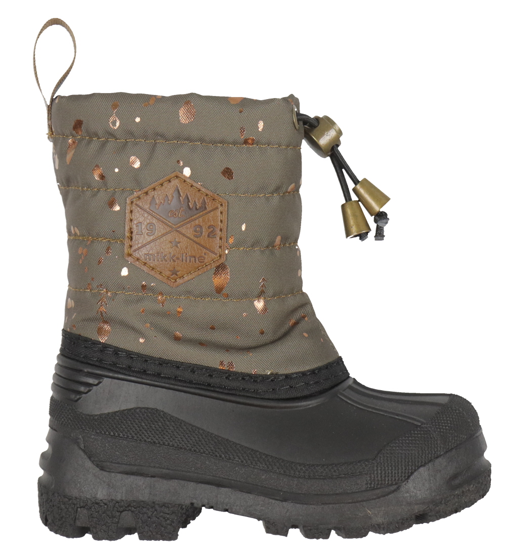 Mikk-Line Winter Boots - Chocolate Chip w. Gold