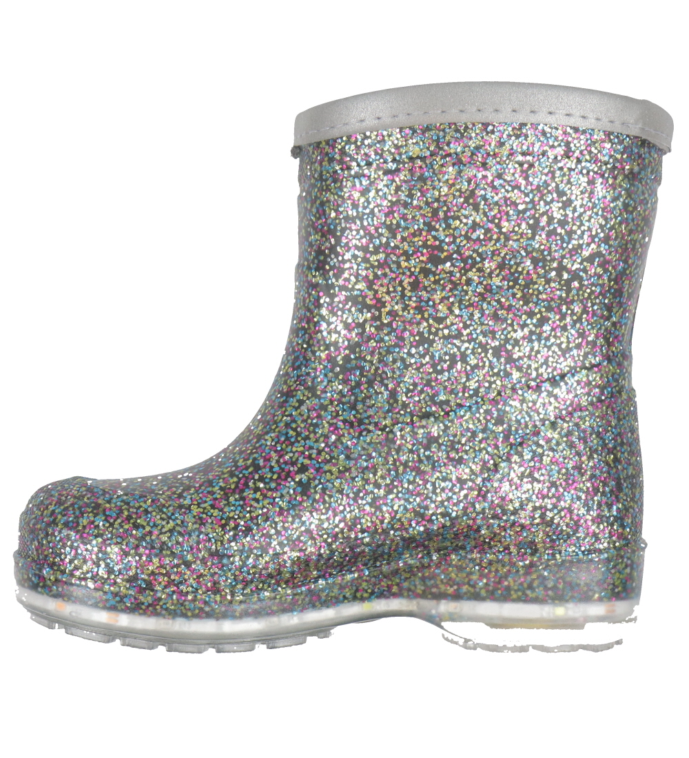 Mikk-Line Thermo Boots w. Light - Multicolour w. Glitter