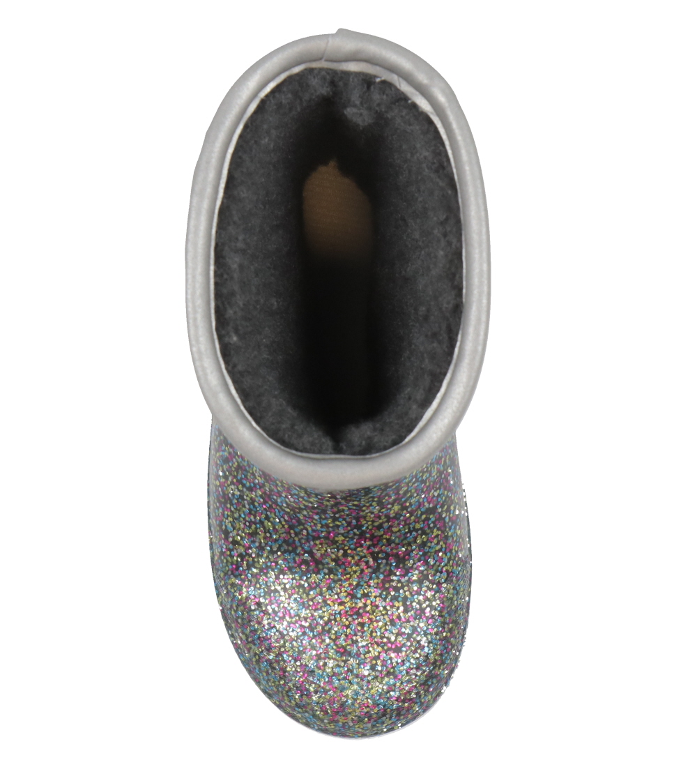 Mikk-Line Thermo Boots w. Light - Multicolour w. Glitter