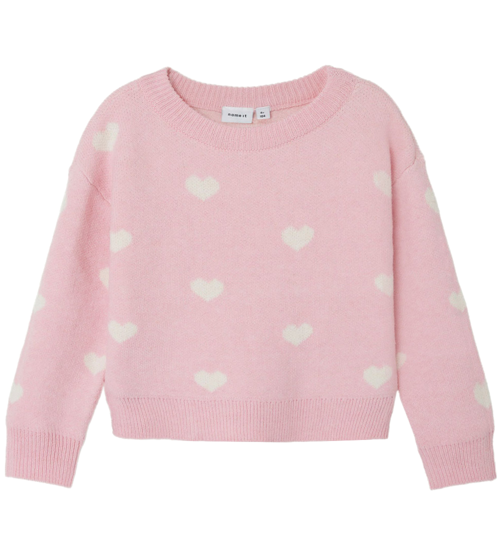 Name It Blouse - Knitted - NmfOdessa Ls Knit - Roseate Spoonbill