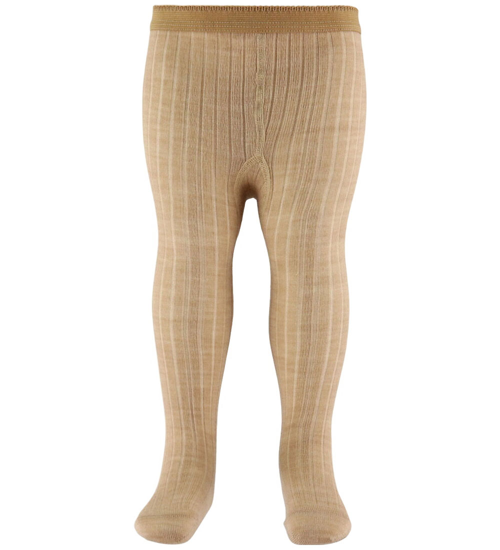 MP Strumpfhosen - Wolle - Rib - Camel Melange