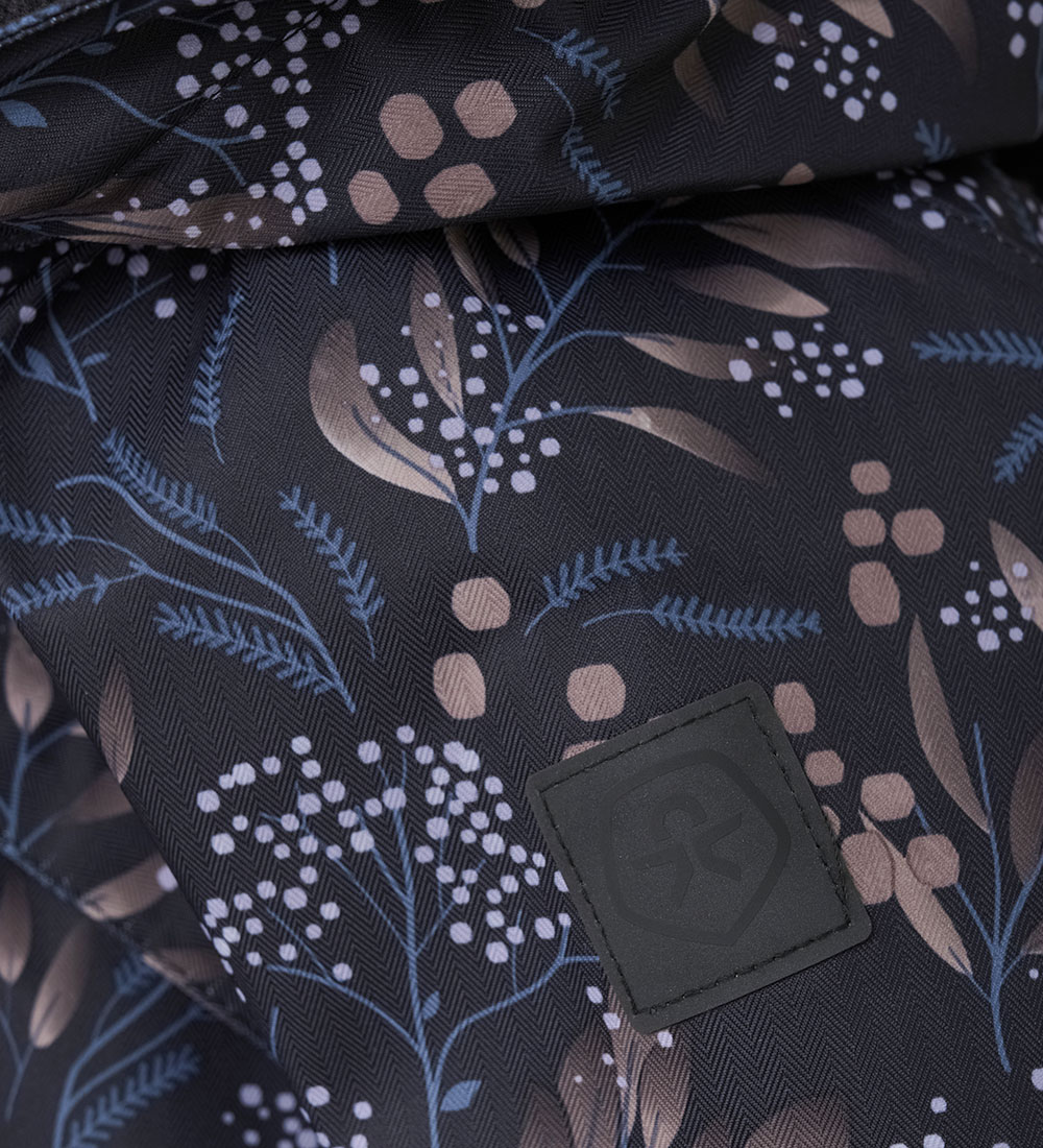 Color Kids Snowsuit - Phantom w. Flowers