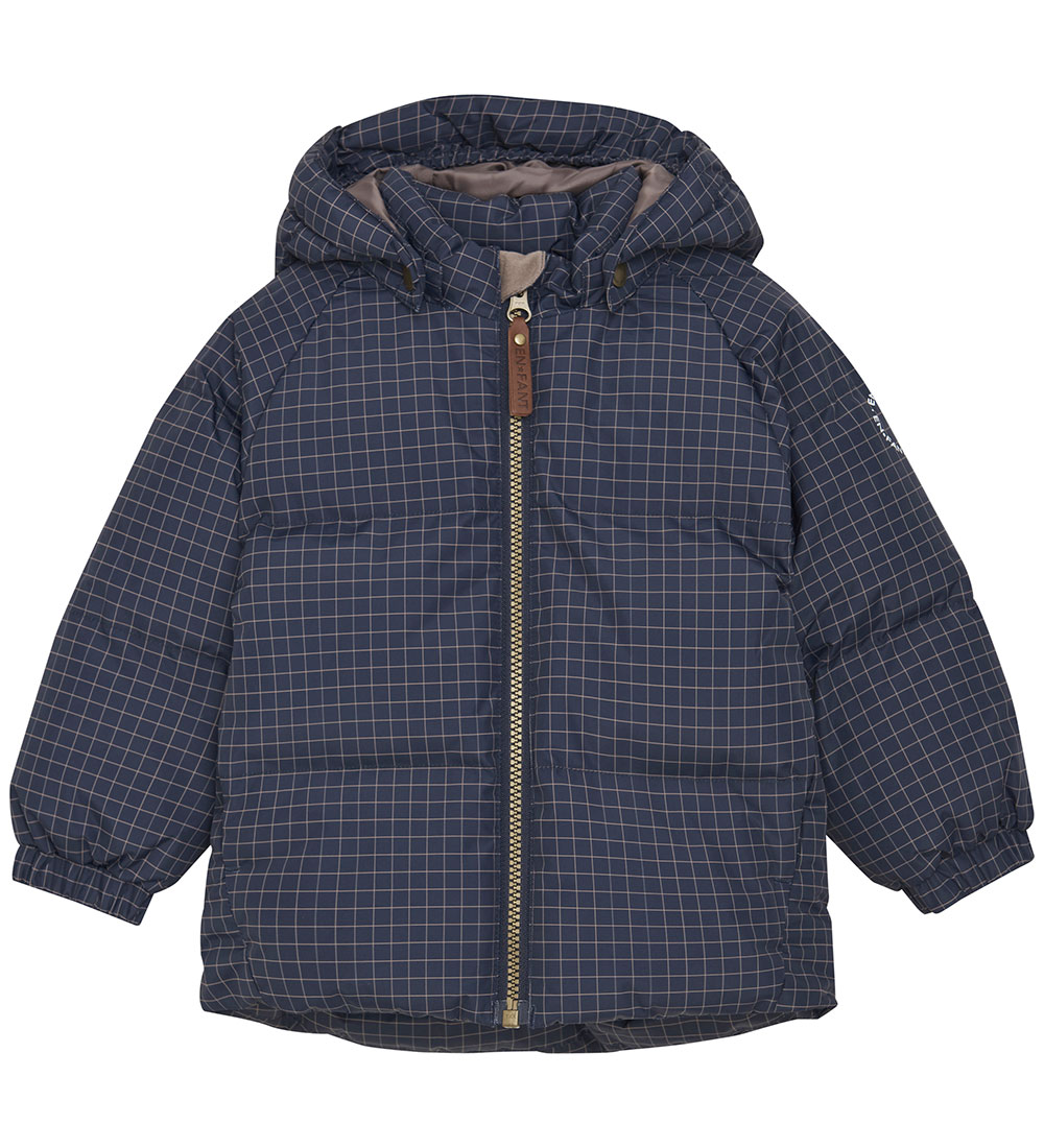 En Fant Puffer Jacket - Quilt - Parisian Night w. Checs