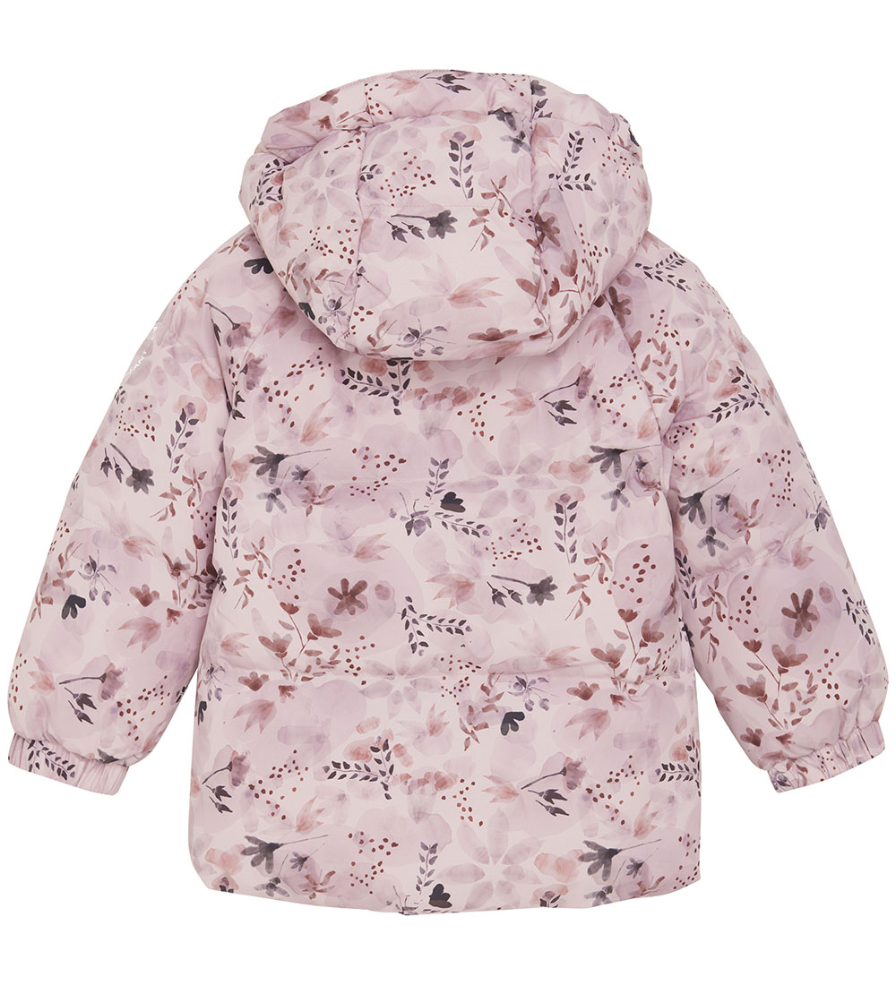 En Fant Fóðraður jakki - Quilt - Brún lilac M. Blóm