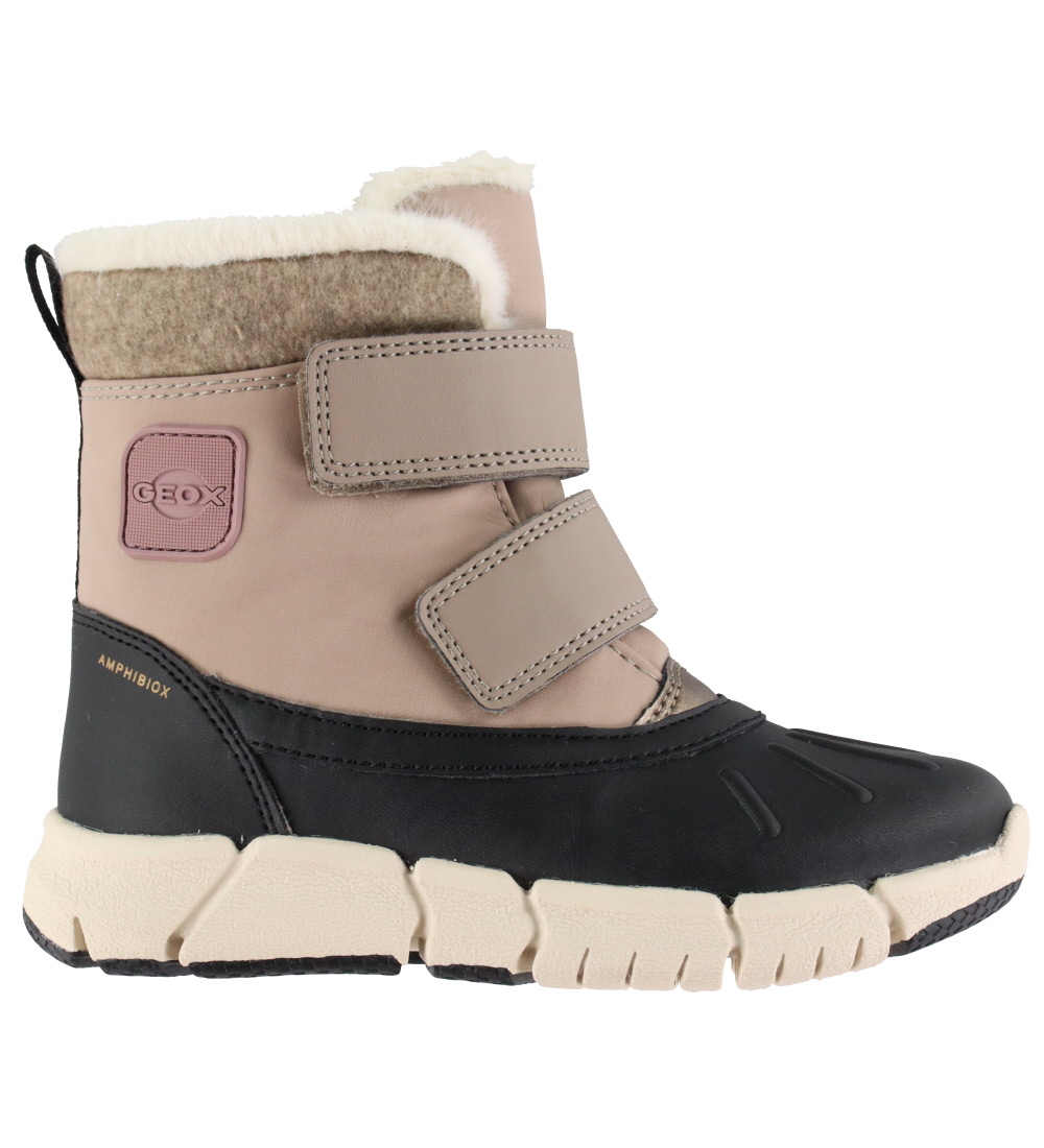 Geox Winter Boots - Tex - Flexyper - Black/Beige