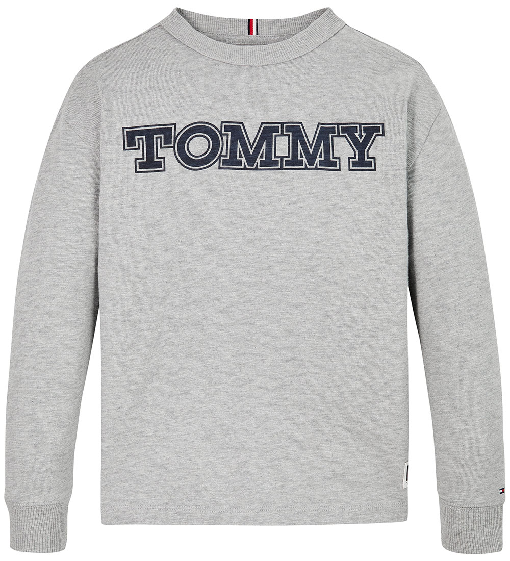 Tommy Hilfiger Blouse - Flags Patches - Light Grey Heather