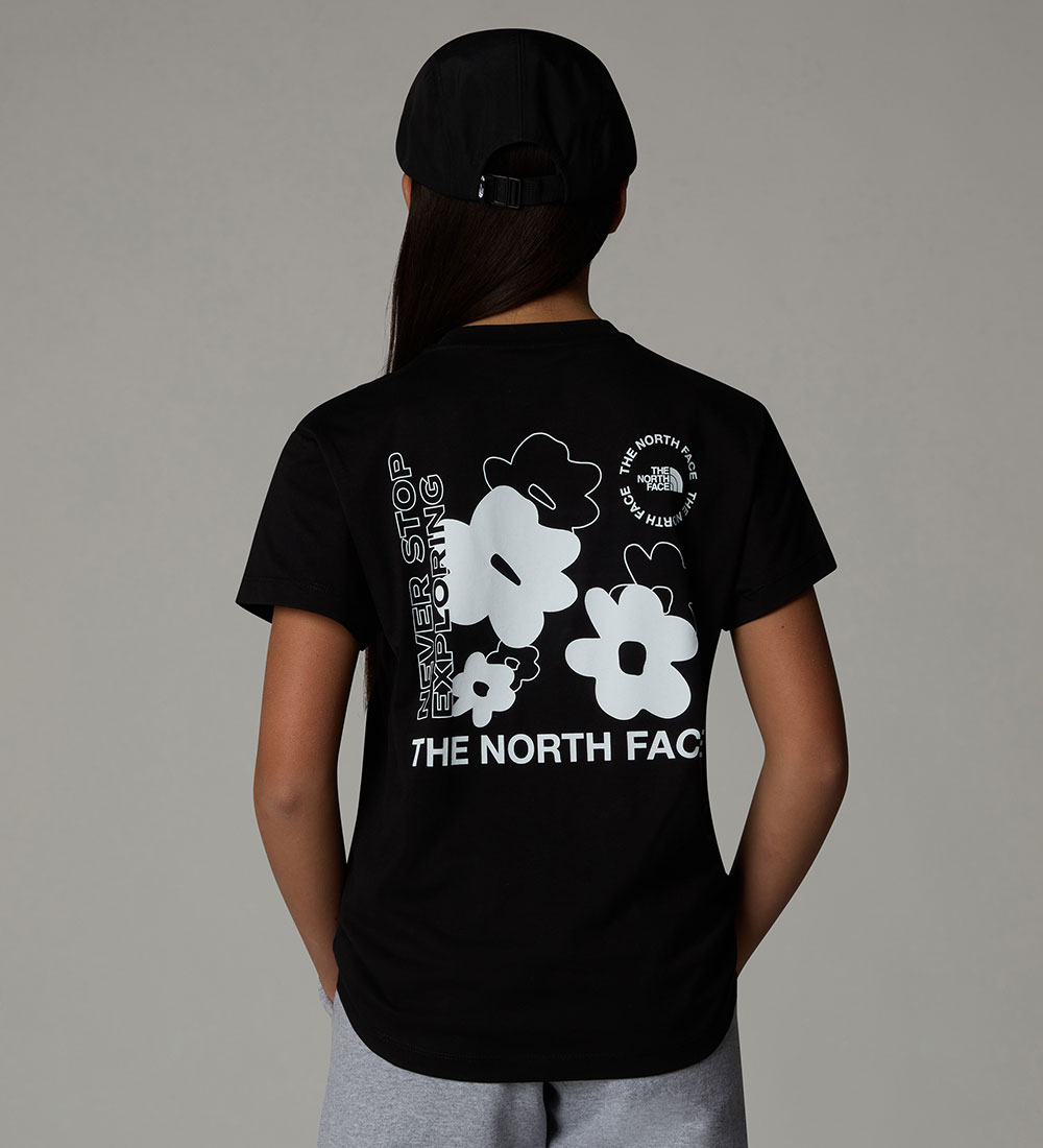 The North Face T-Shirt - Flower Grafik - Schwarz