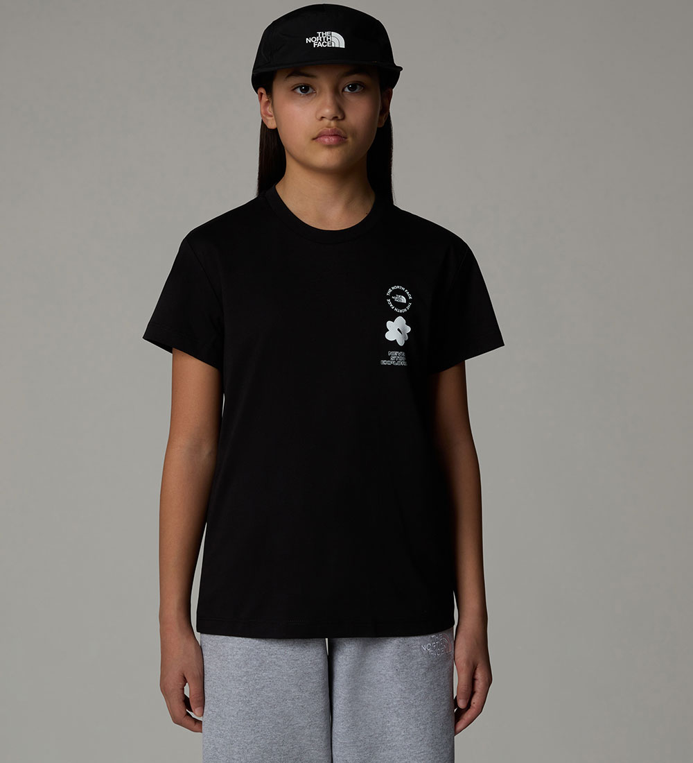 The North Face T-Shirt - Flower Grafik - Schwarz