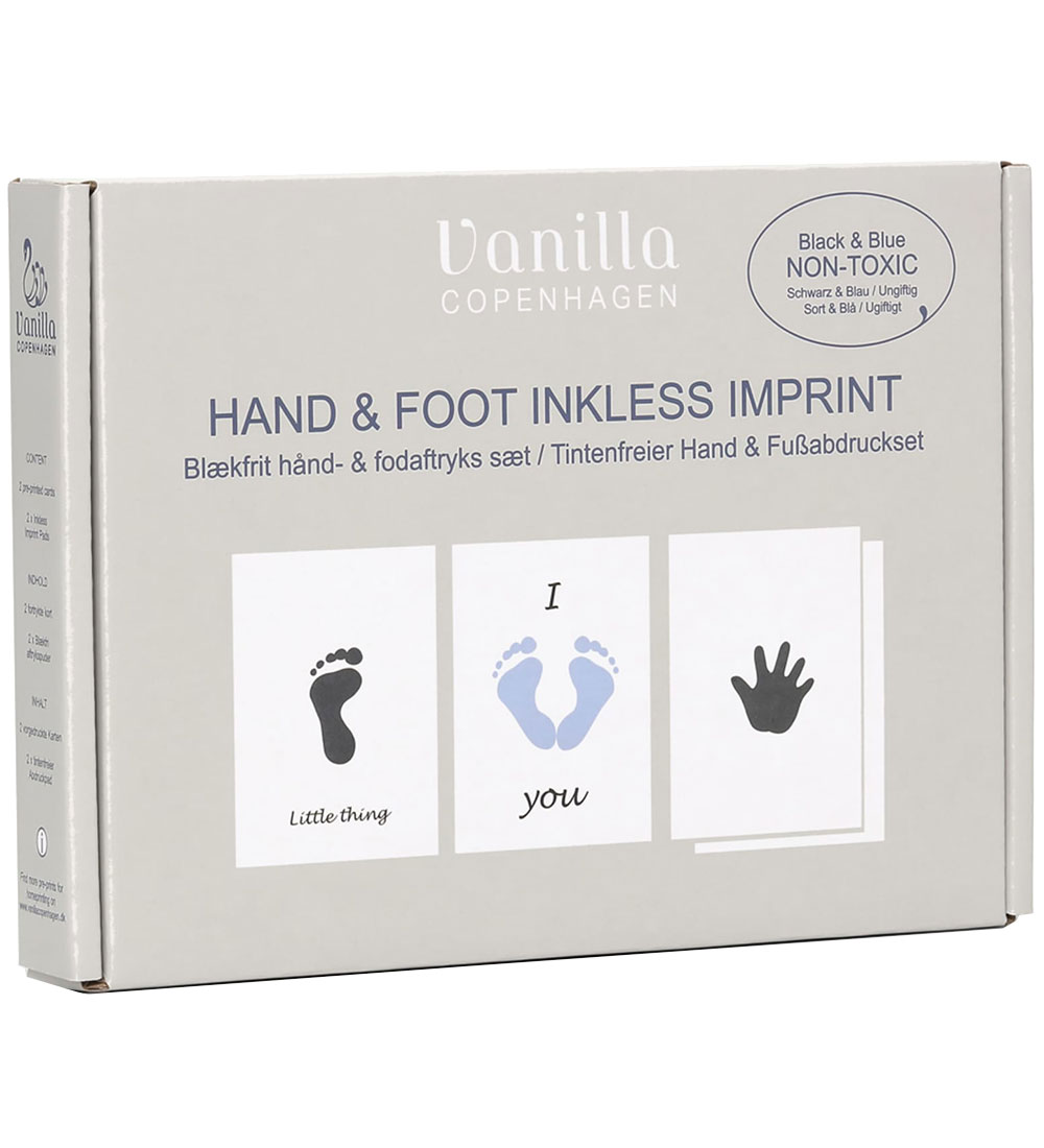Vanilla Copenhagen Hand and Footprint Set - Black/Blue
