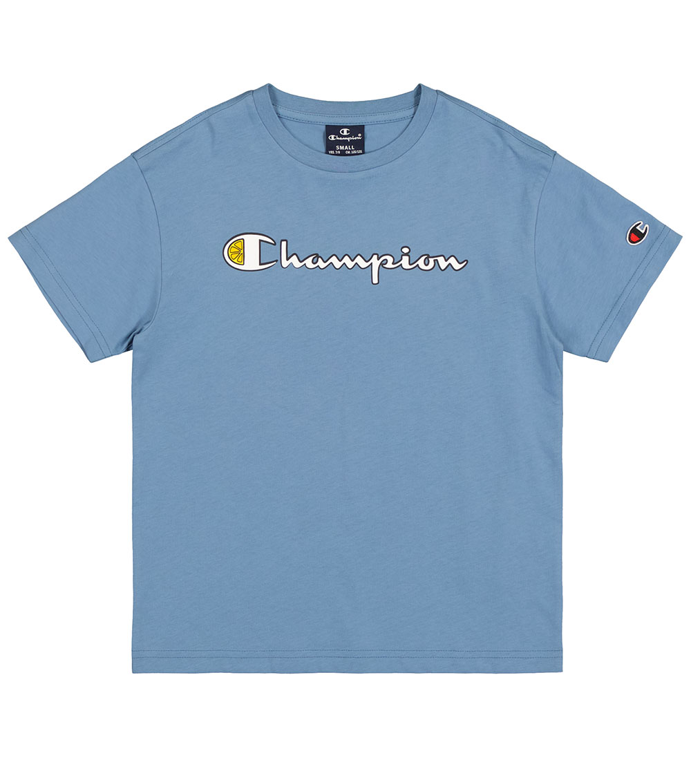 Champion Stuttermabolur - Crewneck - Coronet Blue