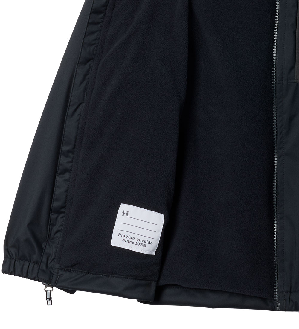 Columbia Regenjas m. Fleece - Regenachtige paden II - Zwart