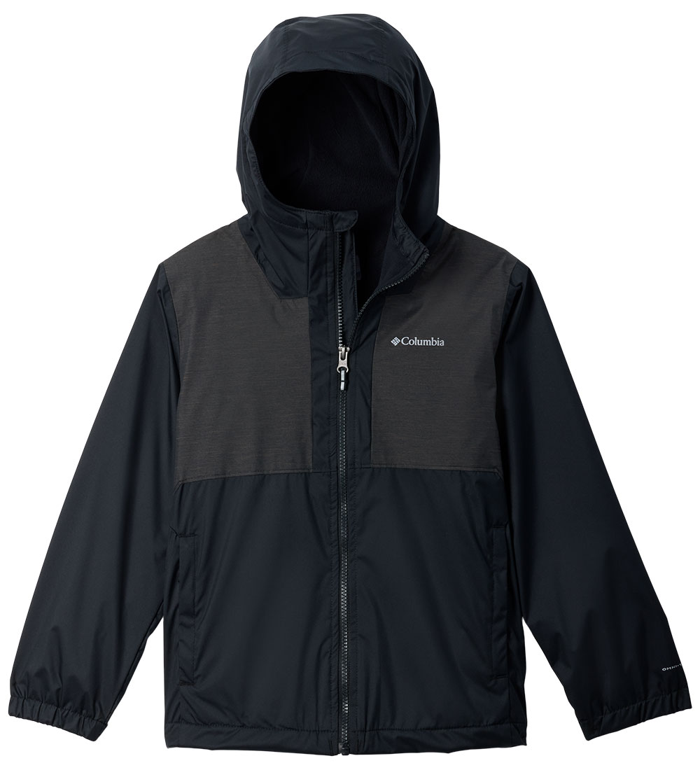 Columbia Regenjas m. Fleece - Regenachtige paden II - Zwart