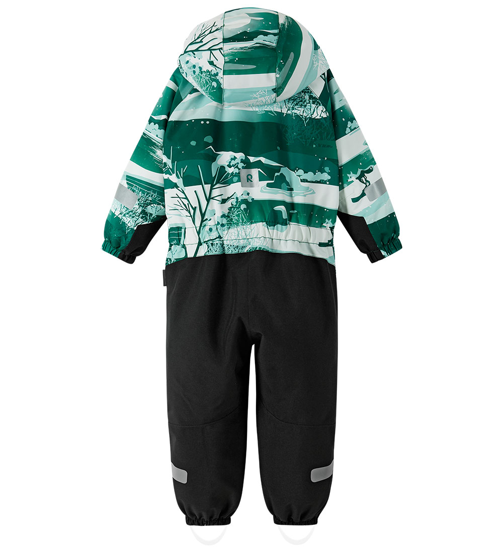 Reima Snowsuit - Kurikka - Deeper Green w. Print