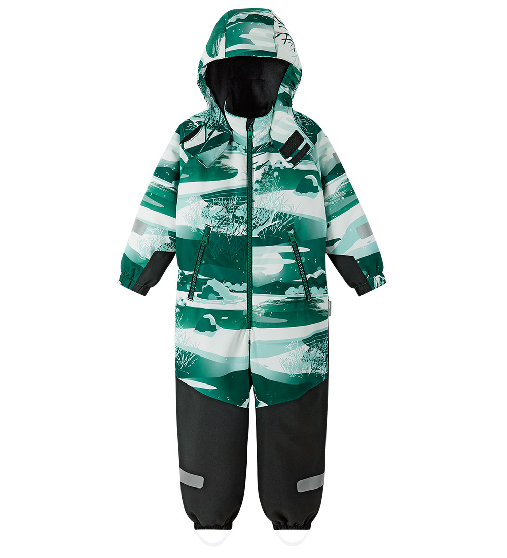 Reima Snowsuit - Kurikka - Deeper Green w. Print