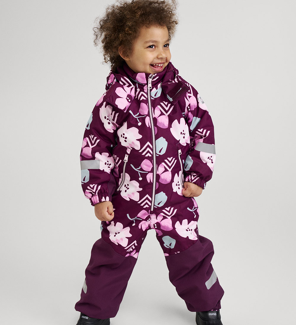 Reima Snowsuit - Kurikka - Deep Purple w. Print