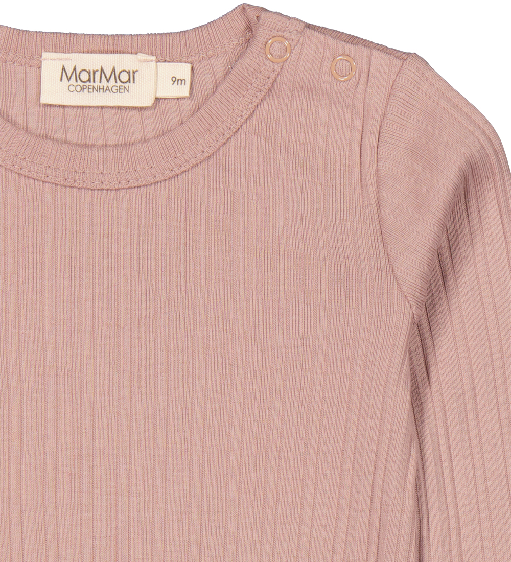 MarMar Bodysuit L/æ - Rib - Modal - Plain - Light Plum