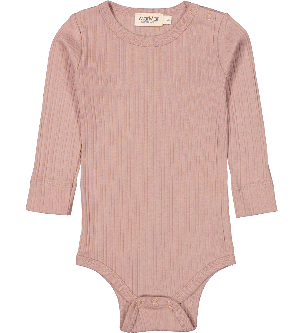 MarMar Bodysuit L/æ - Rib - Modal - Plain - Light Plum