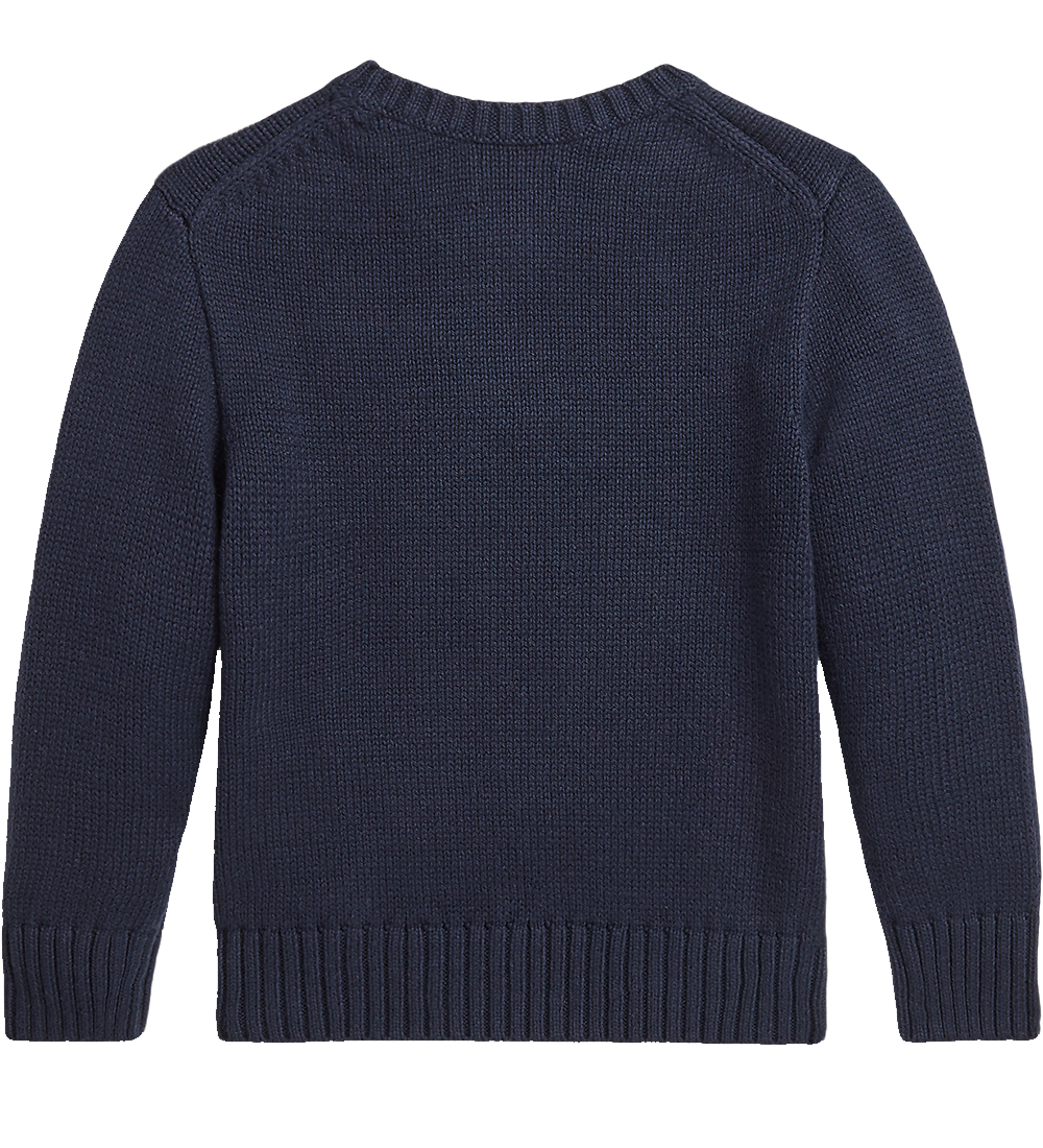 Polo Ralph Lauren Blouse - Knitted - Navy w. Red