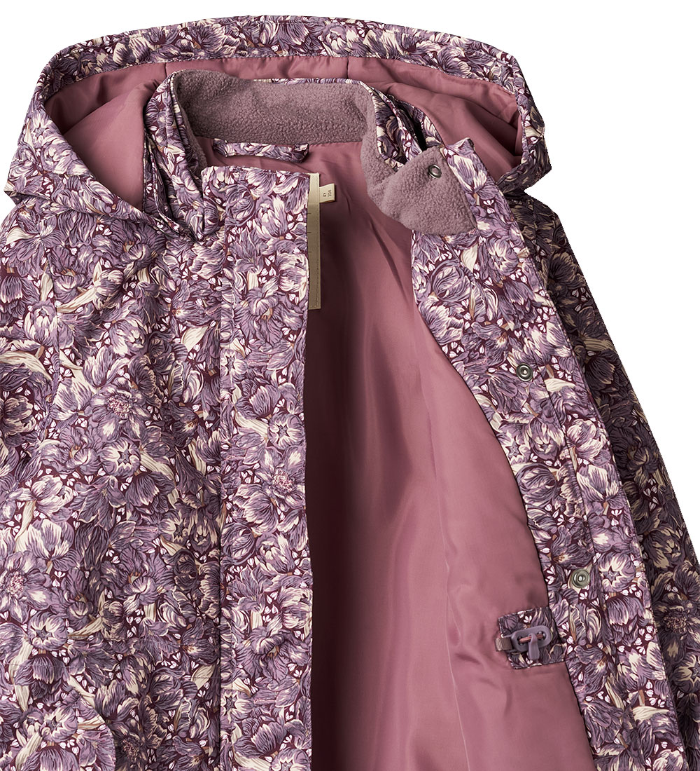 Wheat Winter Coat - Tove Tech - Purple Tulips