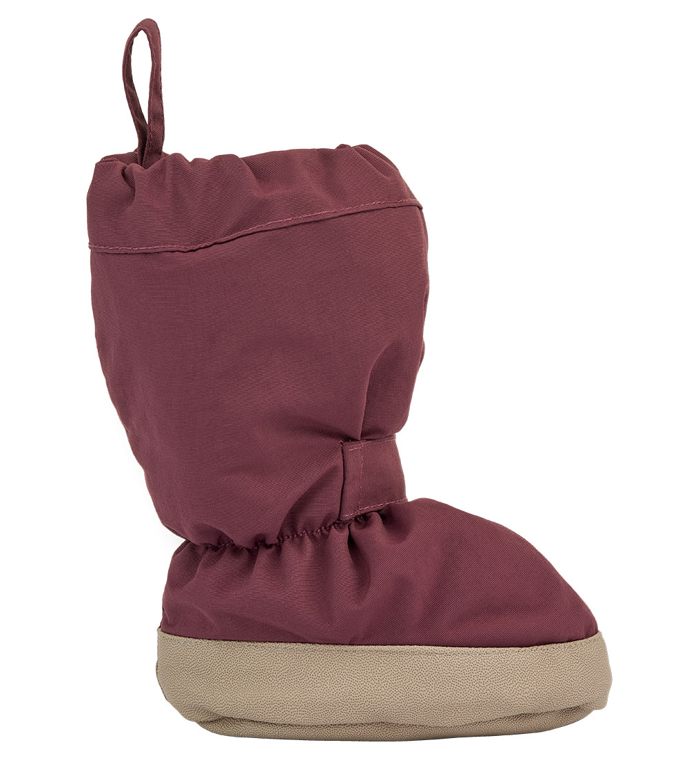 Wheat Outdoor Footies w. Fleece - Tech - Purple Dawn