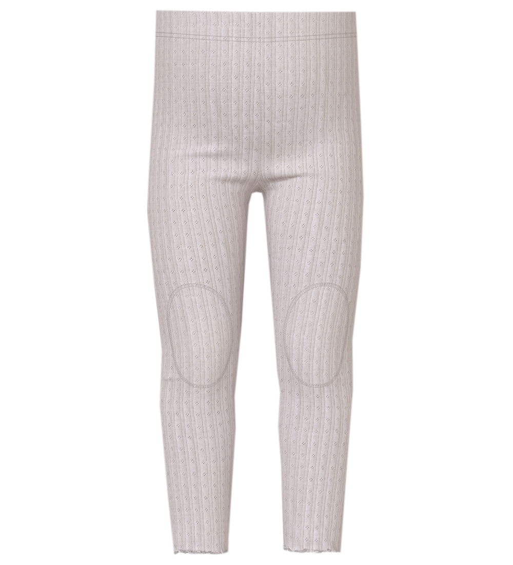 Name It Leggings - Wool - Rib - NmfWossa - Lilac Ash