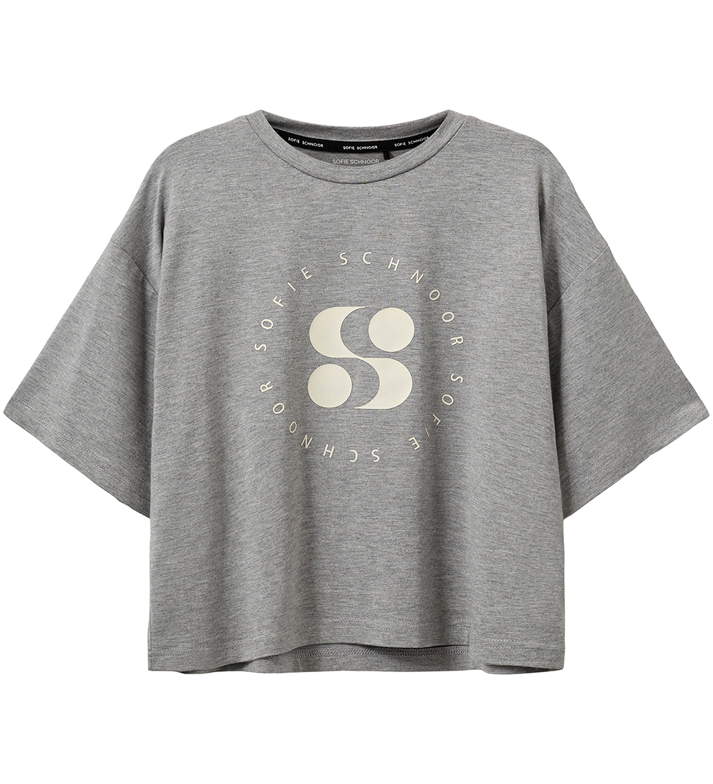 Sofie Schnoor Stuttermabolur - Grey Melange