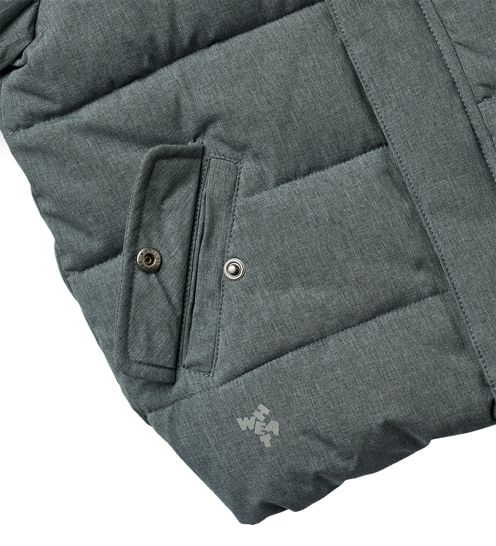 Wheat Puffer Jacket - Gael - Ink Melange