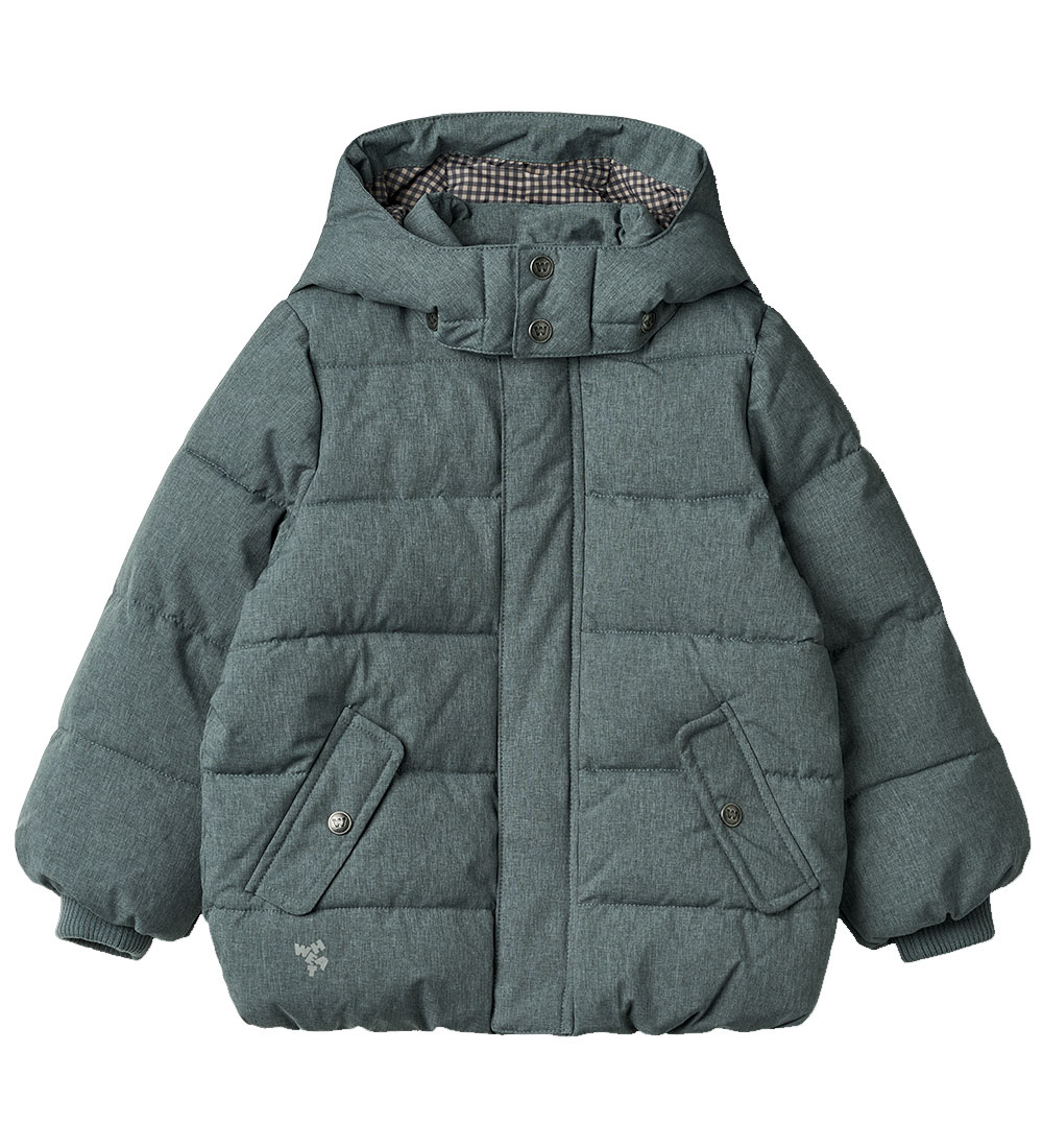 Wheat Puffer Jacket - Gael - Ink Melange