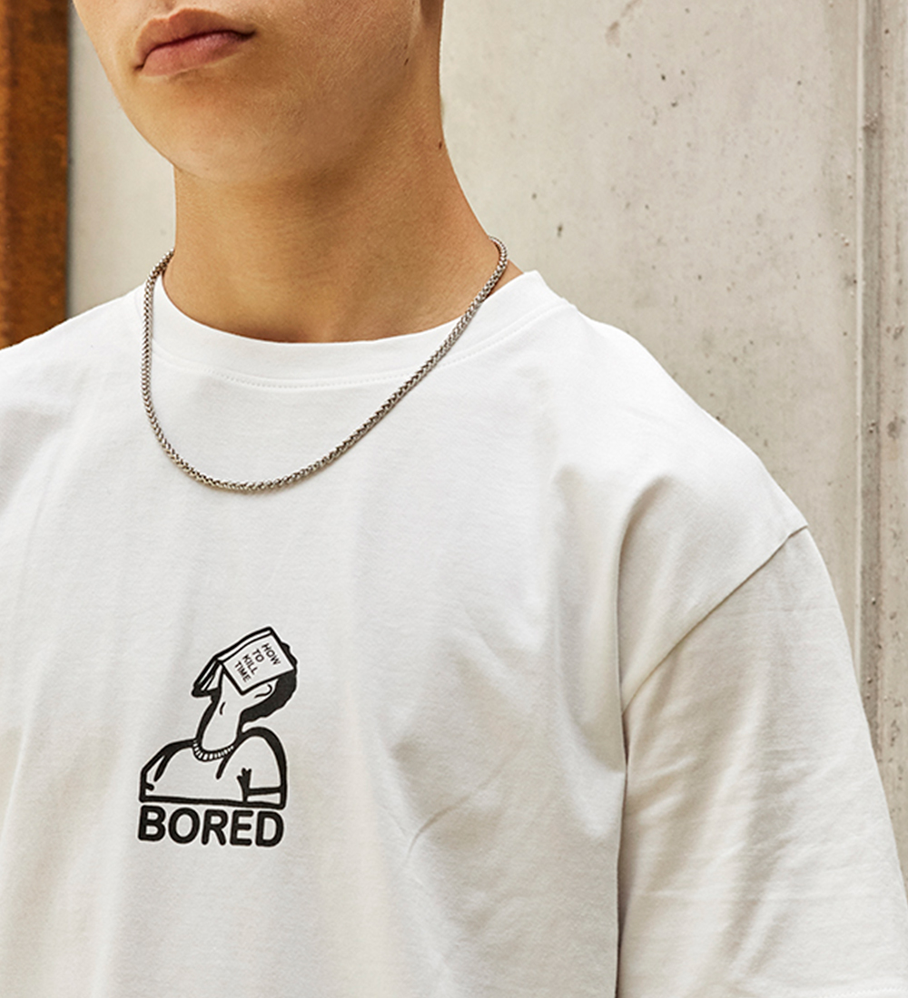 Hound T-shirt - White w. Print