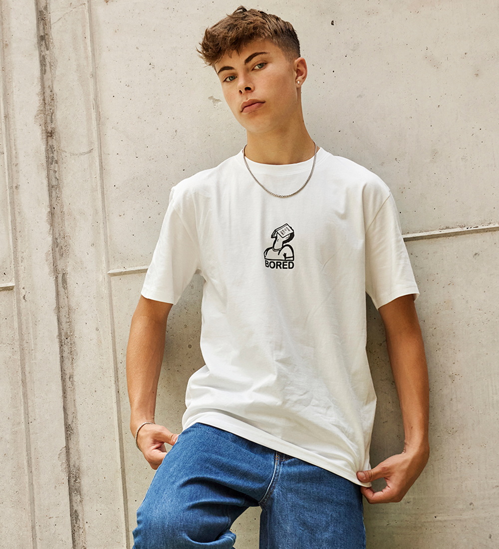 Hound T-shirt - White w. Print