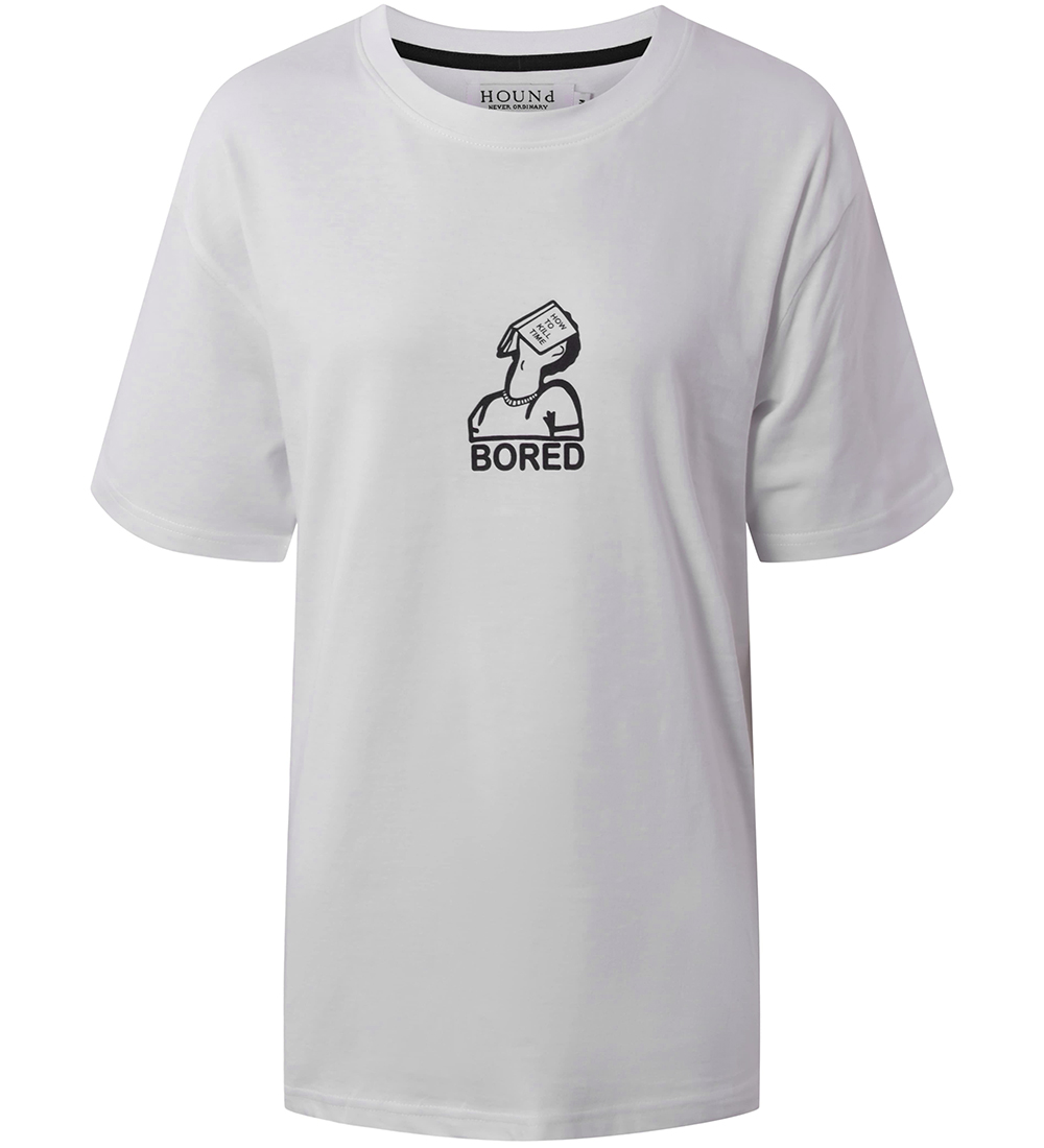 Hound T-shirt - White w. Print