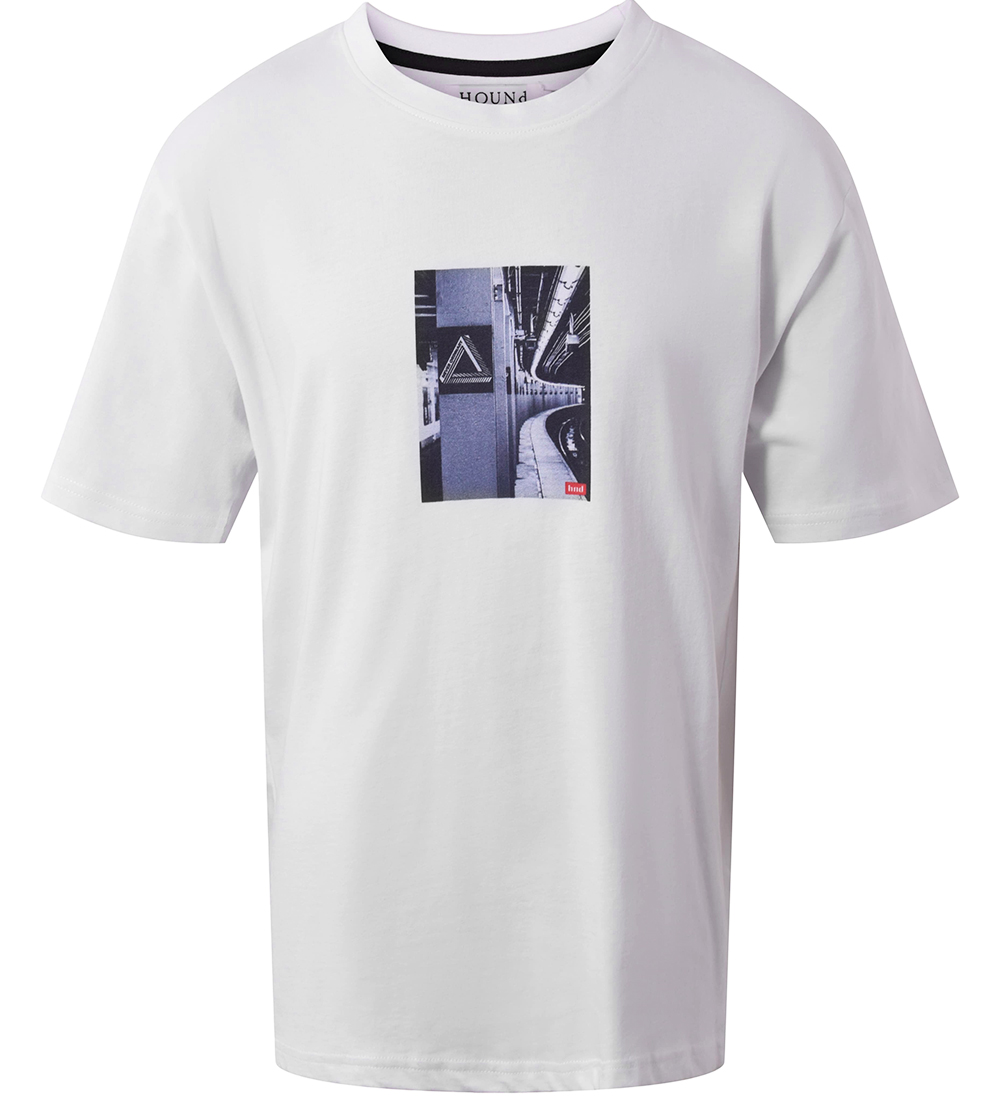 Hound T-Shirt - White m. Print