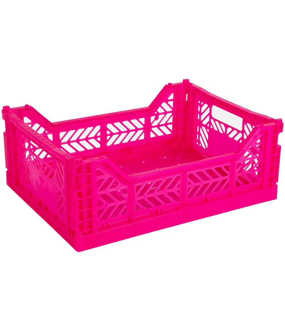 Aykasa Foldable Box - 40x30x15 cm - Midi - Neon Pink