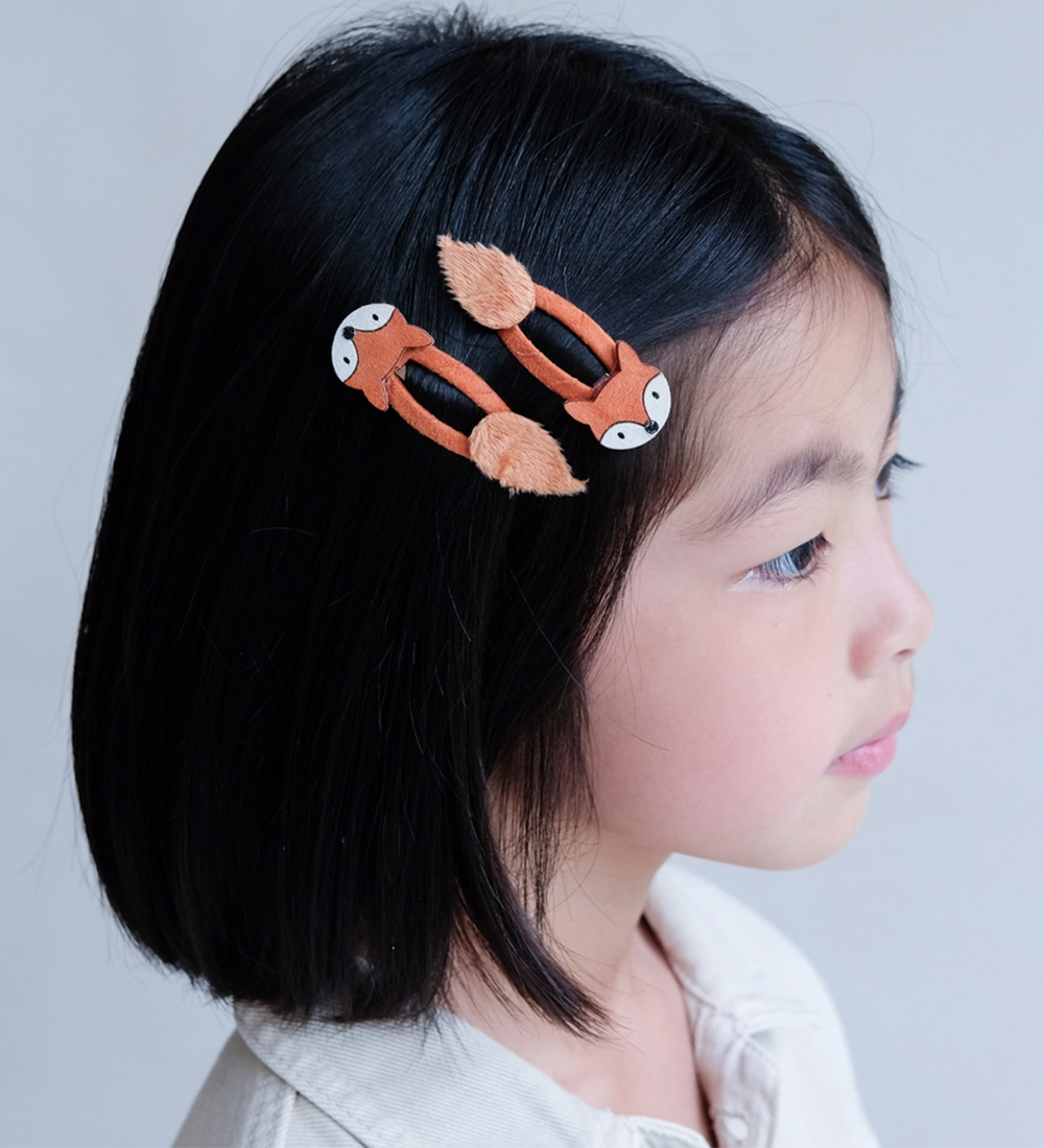 Mimi & Lula Haarspange - 2er-Pack - 5 cm - Foxy Antumn Forest