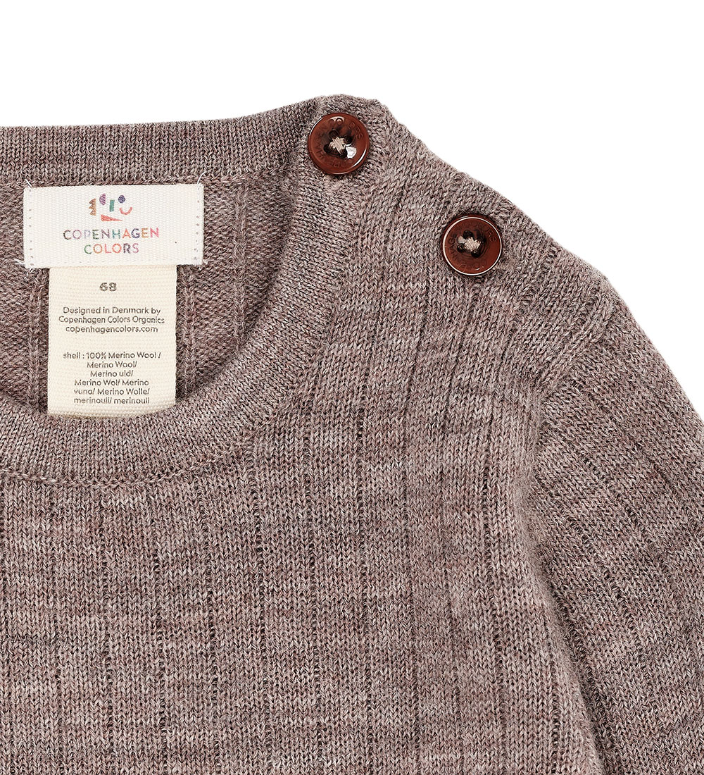 Copenhagen Colors Bodysuit L/æ - Wool - Natural Melange