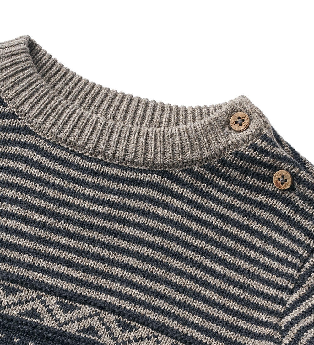 Wheat Blouse - Knitted - Janus - Navy