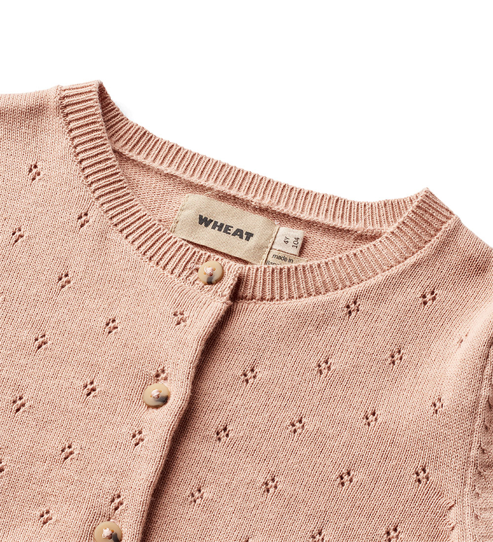 Wheat Cardigan - Prjónað - Maia - Tunglskin Rose M. Mynsturprjón