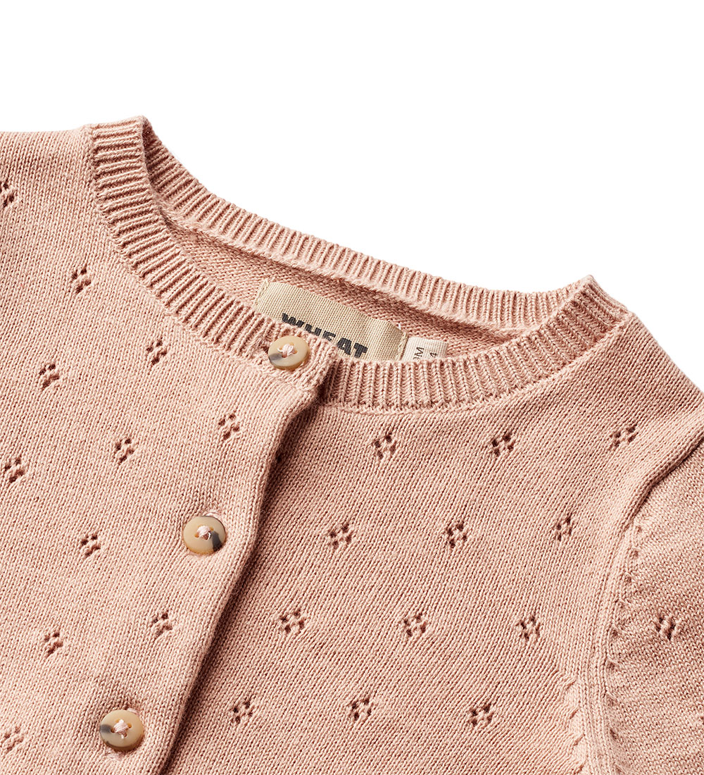 Wheat Cardigan - Prjónað - Maia - Tunglskin Rose M. Mynsturprjón