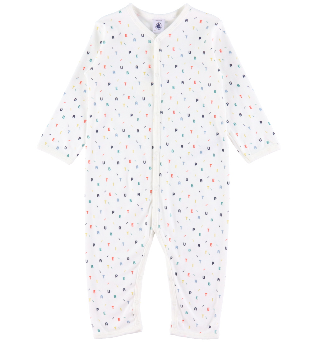 Petit Bateau Pyjamasdräkt - Marshmellow/Multi Colour