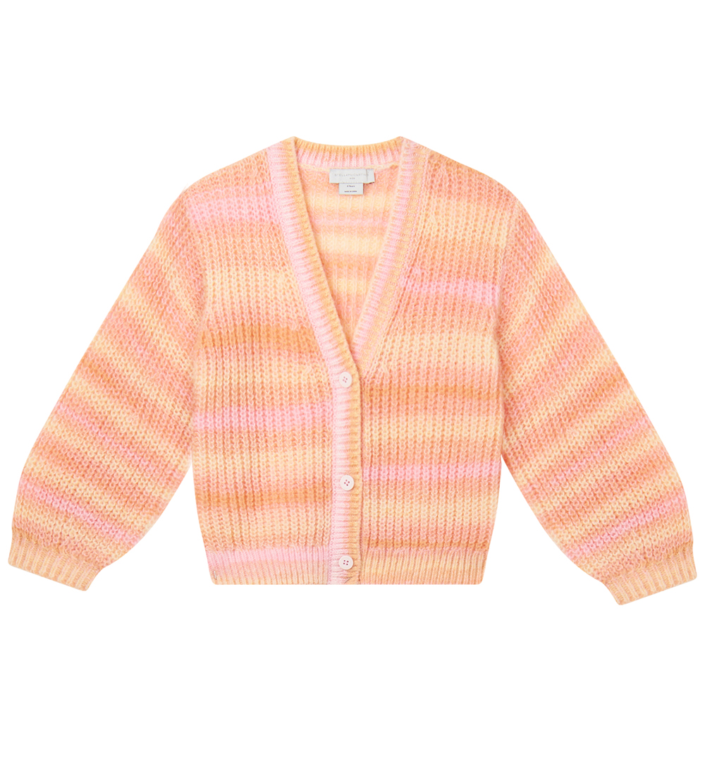 Stella McCartney Kids Neuletakki - Neulottu - Vaaleanpunainen/Or