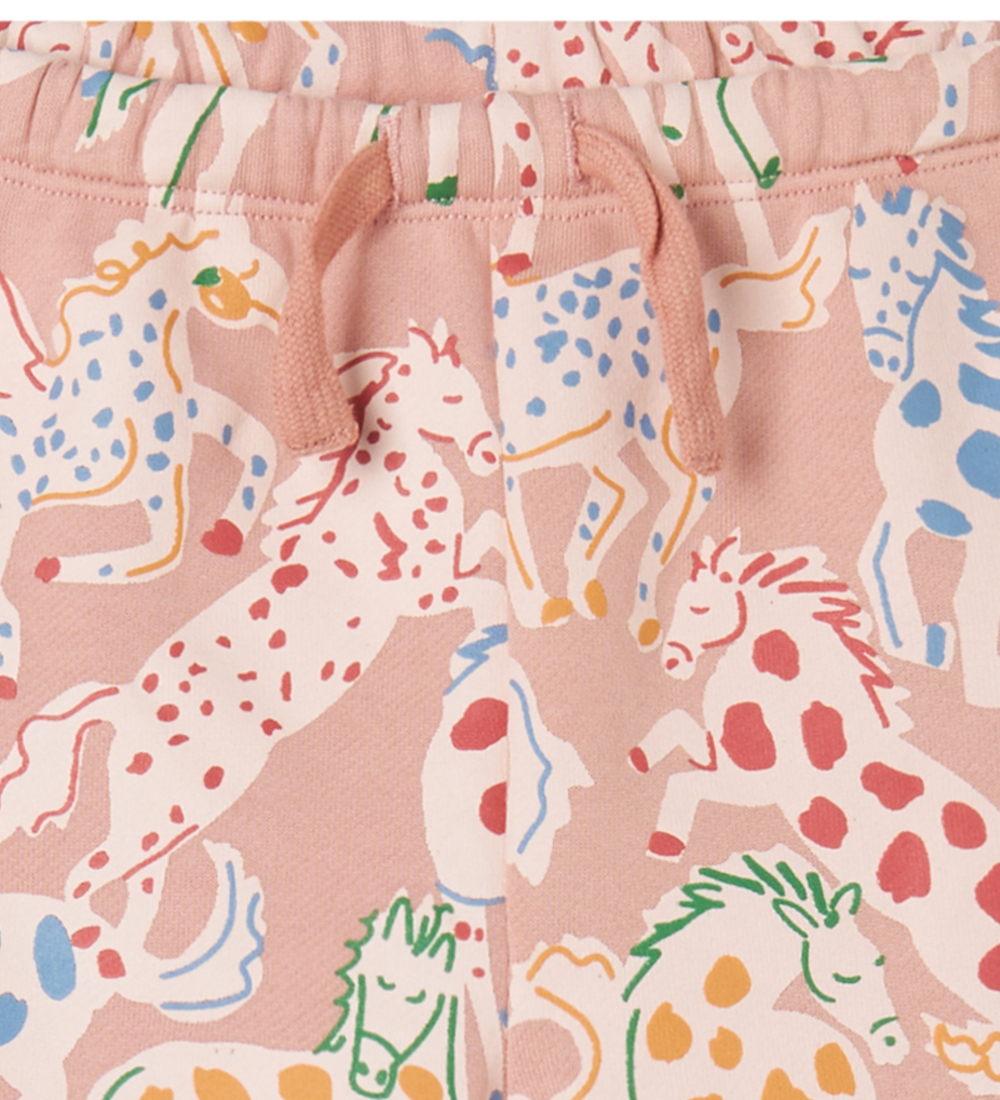 Stella McCartney Kids Joggingbuxur - Bleikt M. Hestar