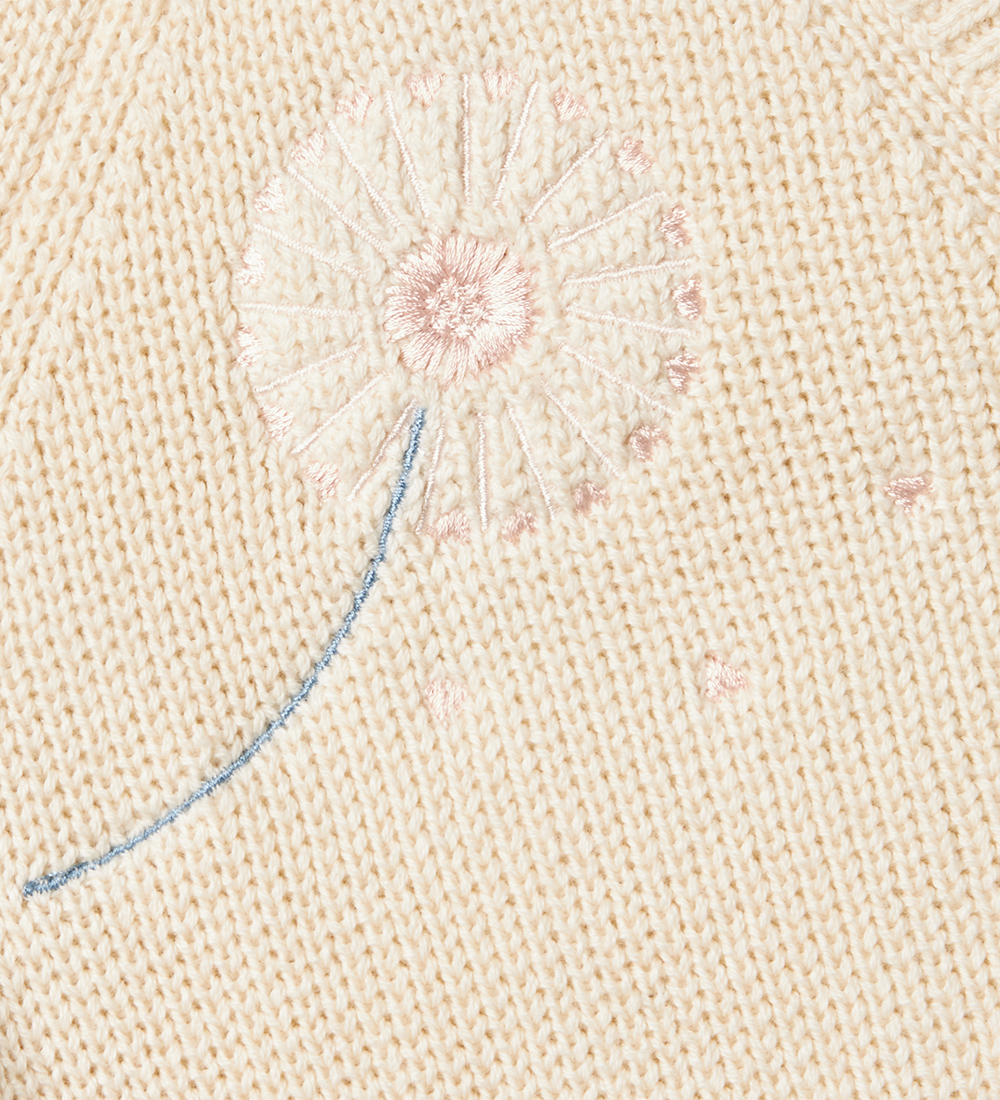 Stella McCartney Kids Cardigan - Knitted - Cream with flowers