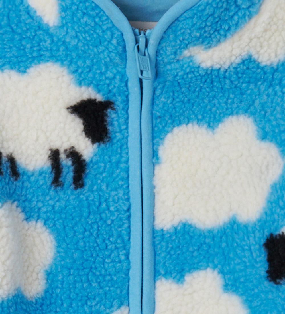 Stella McCartney Kids Fleece Jacket - Light blue w. Clouds/Sheep