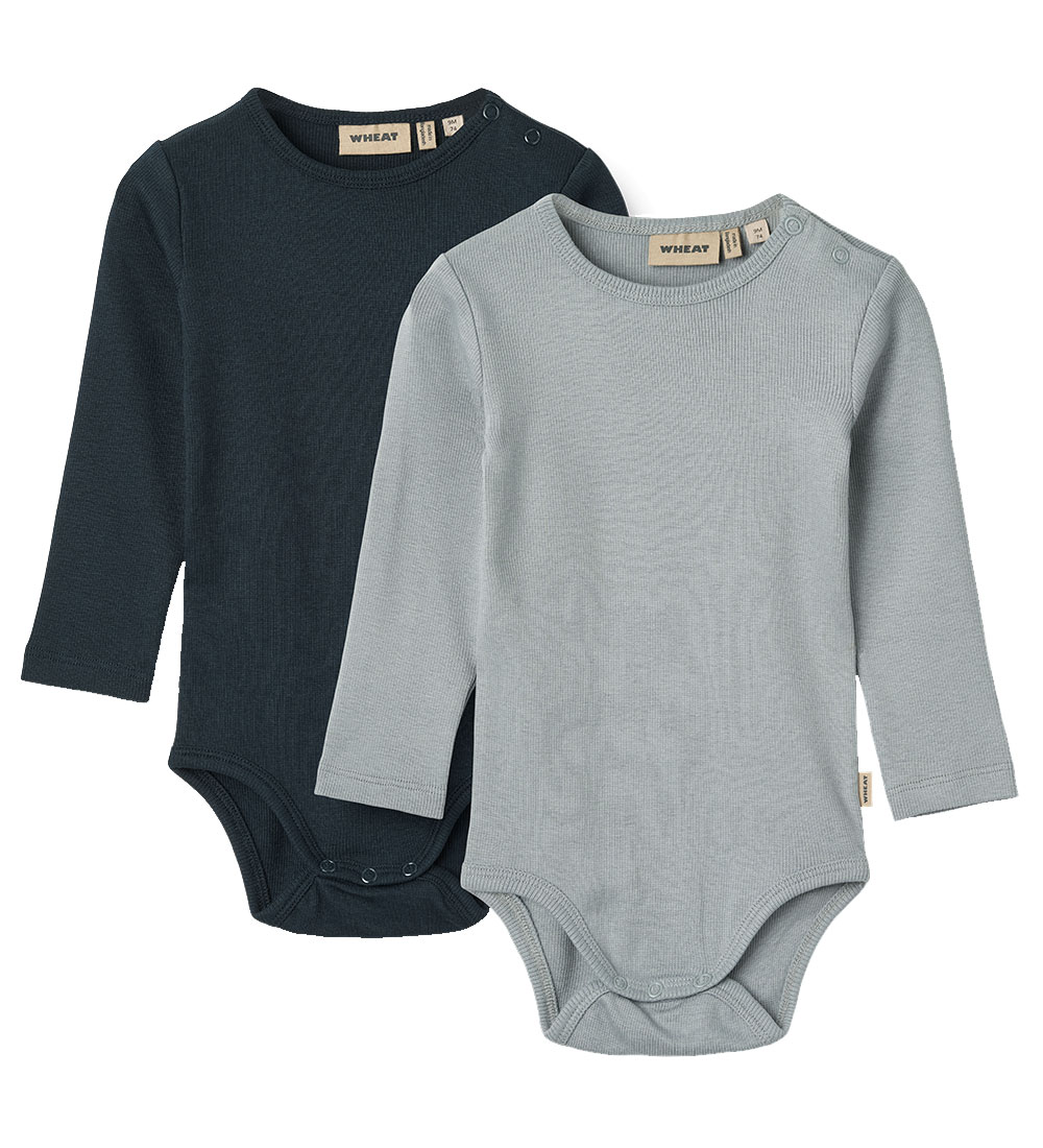 Wheat Body L/æ - 2er-Pack - Rib - Spencer - Cloudy Sky/Navy