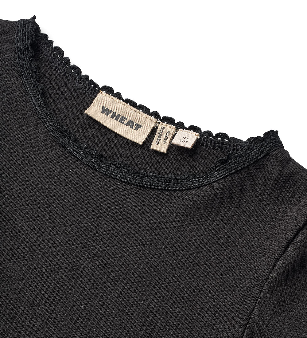Wheat Bluse - Rib - Reese - Schwarz