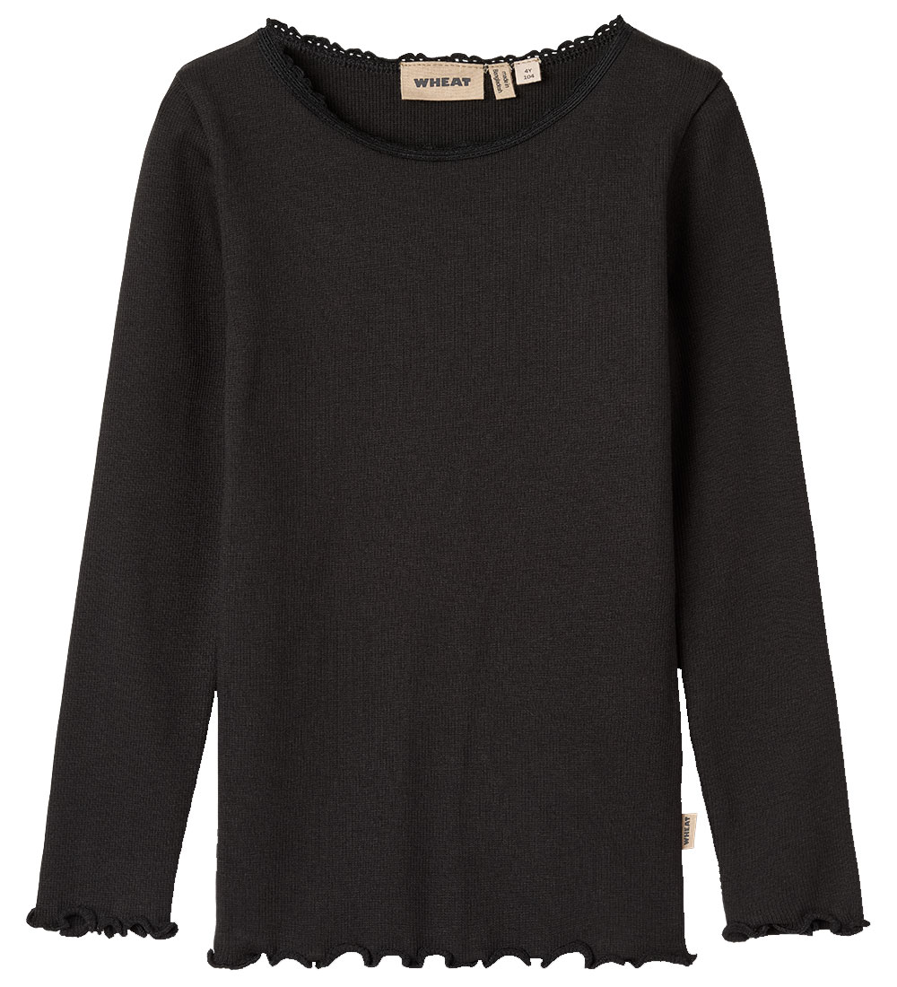 Wheat Bluse - Rib - Reese - Schwarz