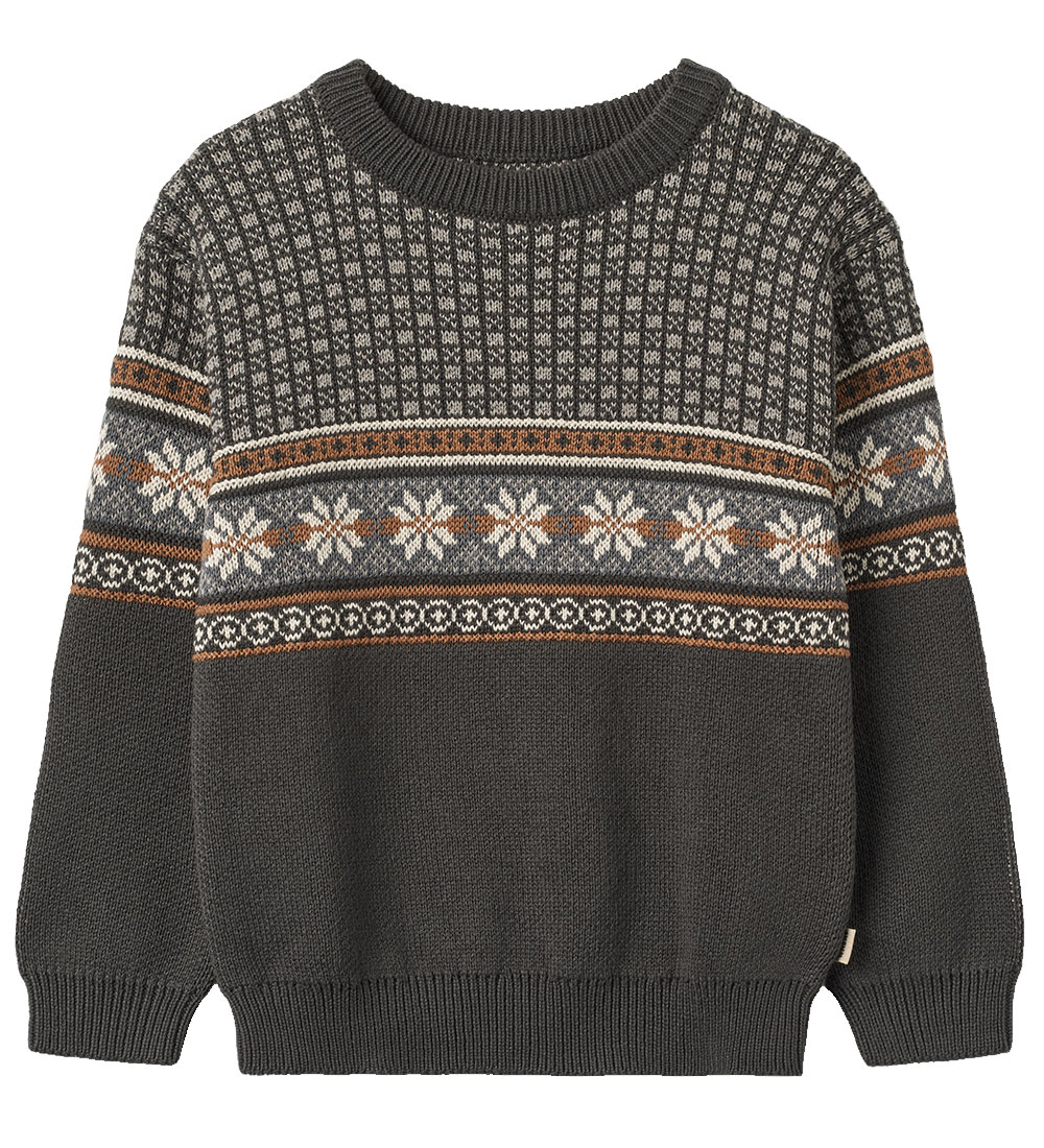 Wheat Blouse - Knitted - Jacquard - Julius - Raven